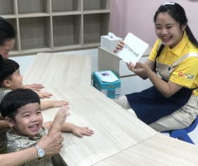 Hình ảnh lớp học thực tế tại My Little Genius